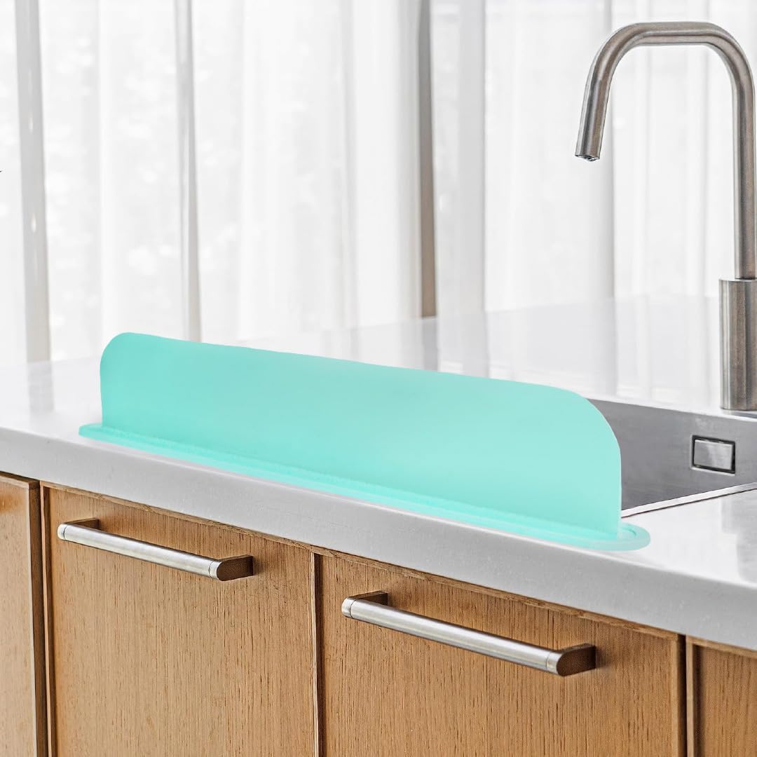 Silicone Kitchen Sink Splash Guard 48×8 Cm Water Deflector With Suction Cup 48 cm